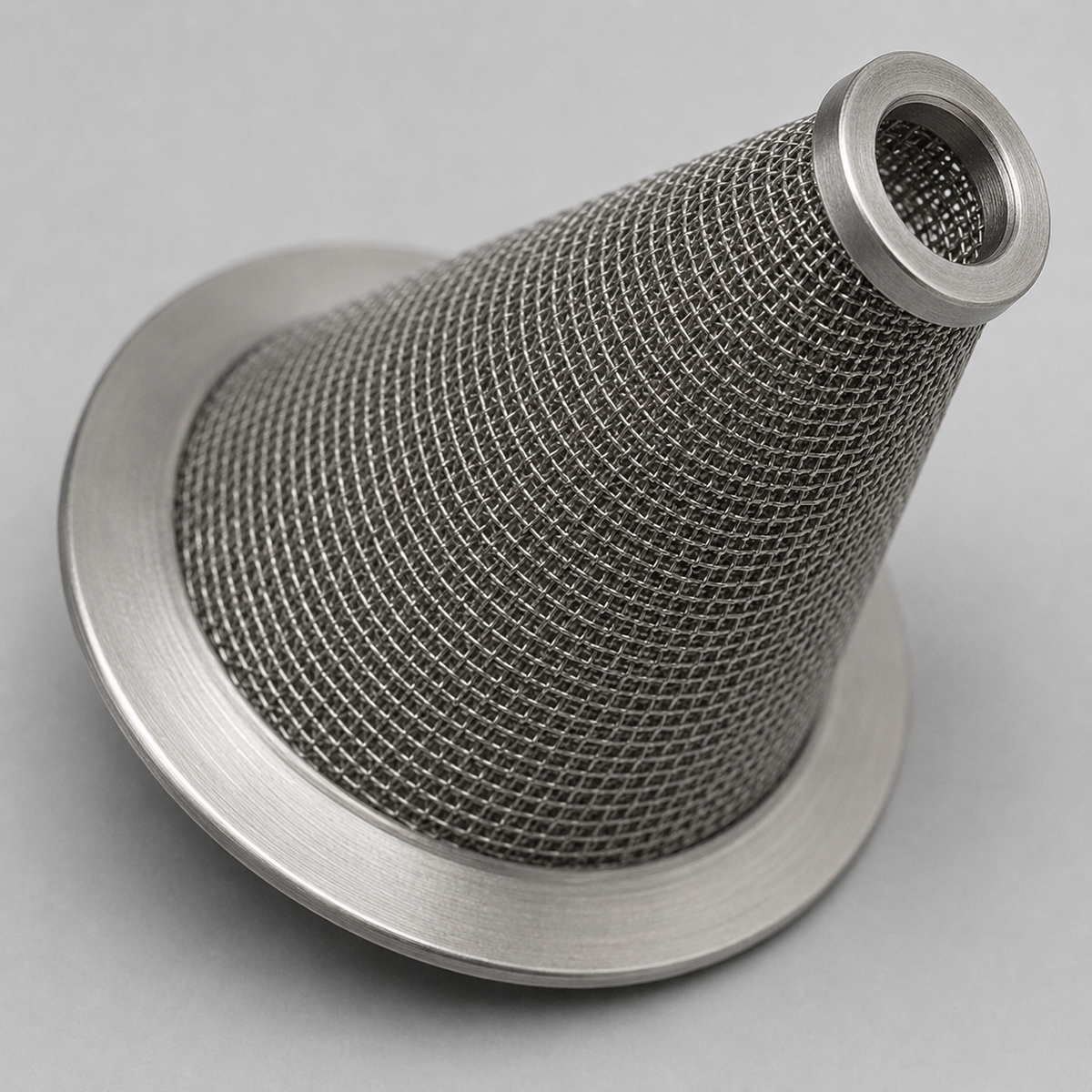 Custom formed wire mesh filter components detail