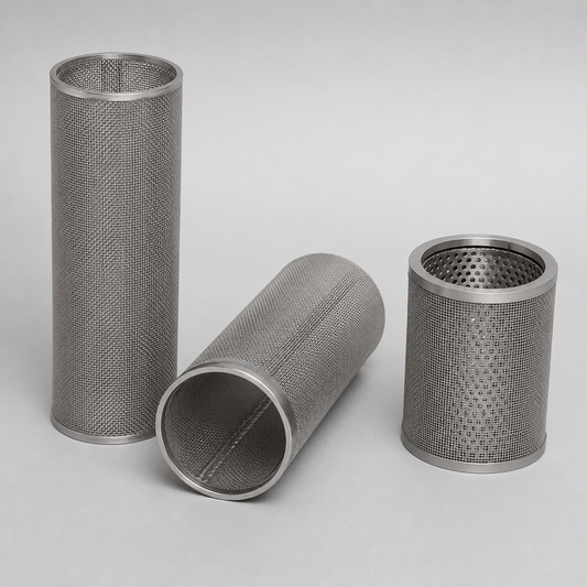 Wire mesh filter cylinders